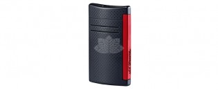 STDupont Maxi Jet 打火机 - 哑光黑色和红色