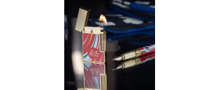 ST Dupont Ligne 2 打火机 - 24 小时勒芒红色/金色